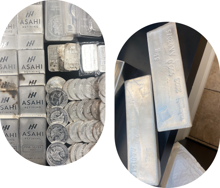 Platinum items like coins and bullion